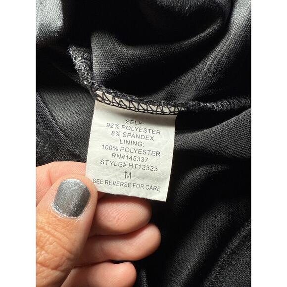 Womens black lace babydoll floral cami tank top medium coquette y2k festival - Picture 4 of 9